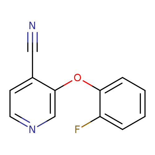 3-(2-fluorophenoxy)pyridine-4-carbonitrile