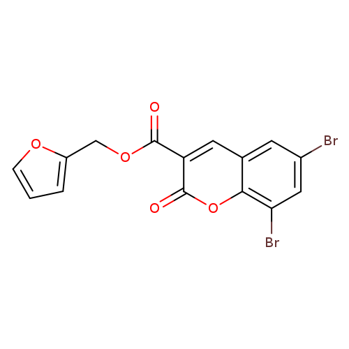 (furan-2-yl)methyl 6,8-dibromo-2-oxo-2H-chromene-3-carboxylate