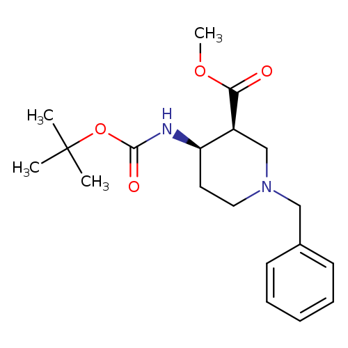 Cis-methyl 1-benzyl-4-(boc-amino)piperidine-3-carboxylate