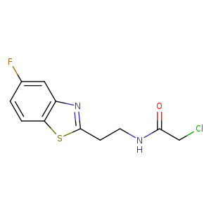2-chloro-N-[2-(5-fluoro-1,3-benzothiazol-2-yl)ethyl]acetamide