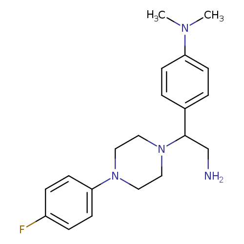 4-{2-amino-1-[4-(4-fluorophenyl)piperazin-1-yl]ethyl}-N,N-dimethylaniline