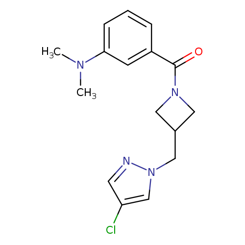 3-{3-[(4-chloro-1H-pyrazol-1-yl)methyl]azetidine-1-carbonyl}-N,N-dimethylaniline