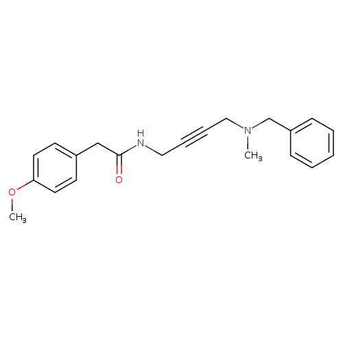 N-{4-[benzyl(methyl)amino]but-2-yn-1-yl}-2-(4-methoxyphenyl)acetamide
