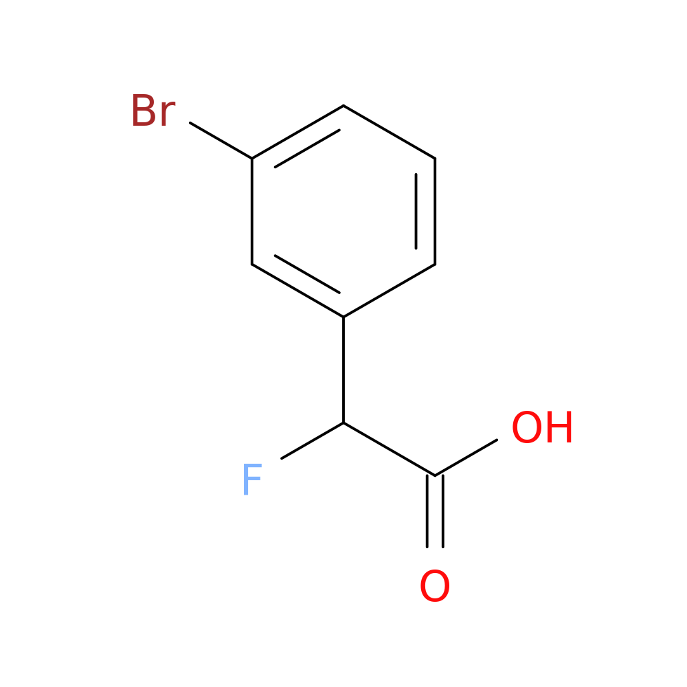 2-(3-Bromophenyl)-2-fluoroacetic acid