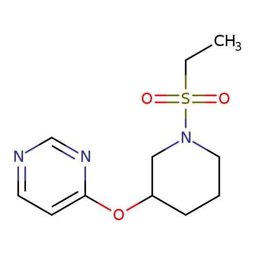 4-{[1-(ethanesulfonyl)piperidin-3-yl]oxy}pyrimidine