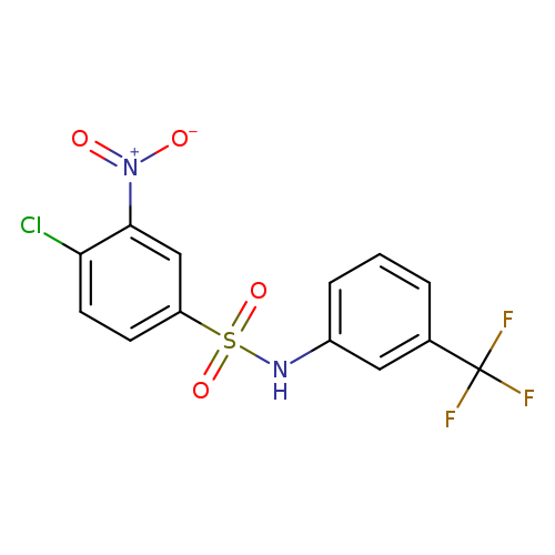 4-chloro-3-nitro-N-[3-(trifluoromethyl)phenyl]benzene-1-sulfonamide