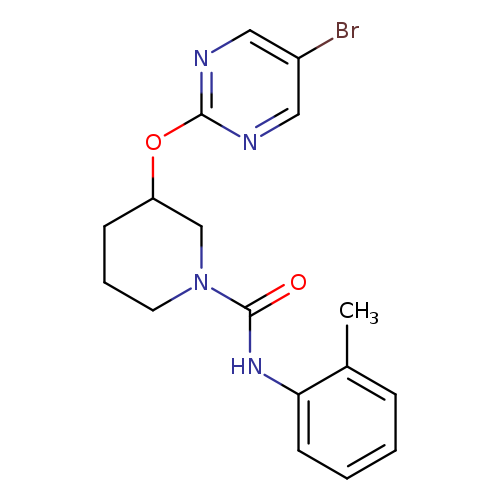 3-[(5-bromopyrimidin-2-yl)oxy]-N-(2-methylphenyl)piperidine-1-carboxamide
