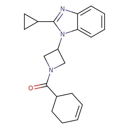 1-[1-(cyclohex-3-ene-1-carbonyl)azetidin-3-yl]-2-cyclopropyl-1H-1,3-benzodiazole