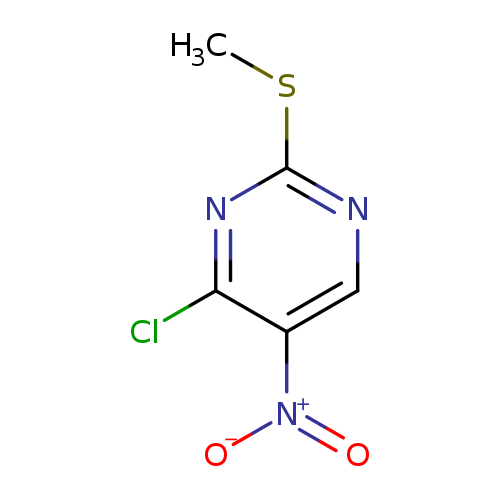 Pyrimidine, 4-chloro-2-(methylthio)-5-nitro-