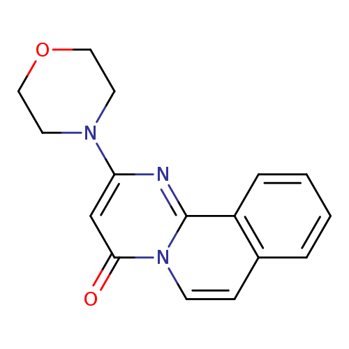 4H-Pyrimido[2,1-a]isoquinolin-4-one, 2-(4-morpholinyl)-