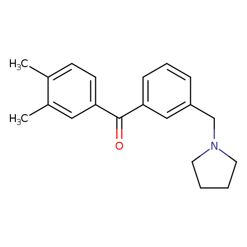 3,4-Dimethyl-3'-pyrrolidinomethyl benzophenone