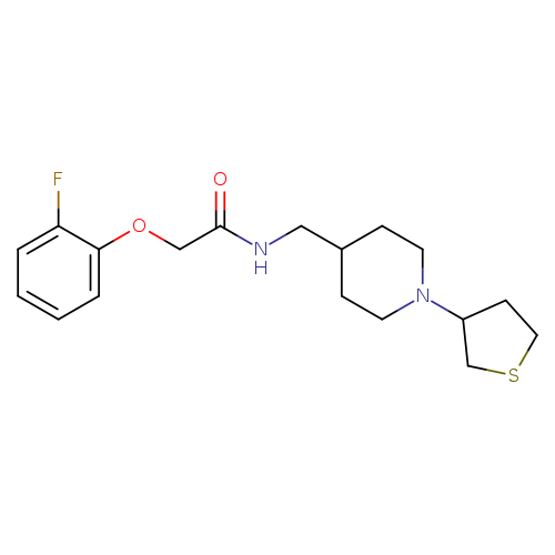 2-(2-fluorophenoxy)-N-{[1-(thiolan-3-yl)piperidin-4-yl]methyl}acetamide