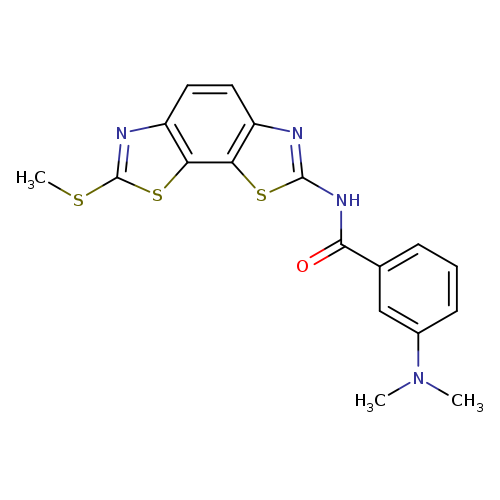 3-(dimethylamino)-N-[11-(methylsulfanyl)-3,12-dithia-5,10-diazatricyclo[7.3.0.0^{2,6}]dodeca-1(9),2(6),4,7,10-pentaen-4-yl]benzamide