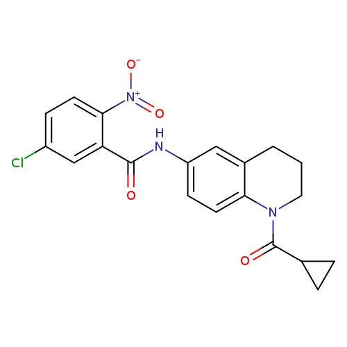 5-chloro-N-(1-cyclopropanecarbonyl-1,2,3,4-tetrahydroquinolin-6-yl)-2-nitrobenzamide