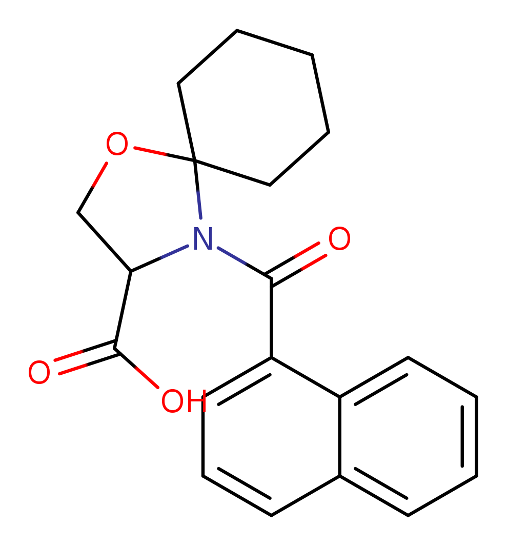4-(naphthalene-1-carbonyl)-1-oxa-4-azaspiro[4.5]decane-3-carboxylic acid