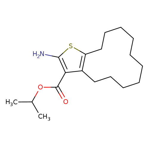 Isopropyl 2-amino-4,5,6,7,8,9,10,11,12,13-decahydrocyclododeca[b]thiophene-3-carboxylate