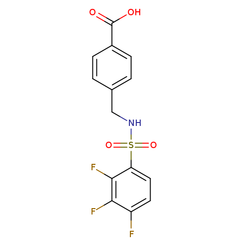 4-(2,3,4-trifluorobenzenesulfonamidomethyl)benzoic acid