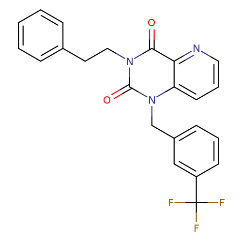 3-(2-phenylethyl)-1-{[3-(trifluoromethyl)phenyl]methyl}-1H,2H,3H,4H-pyrido[3,2-d]pyrimidine-2,4-dione