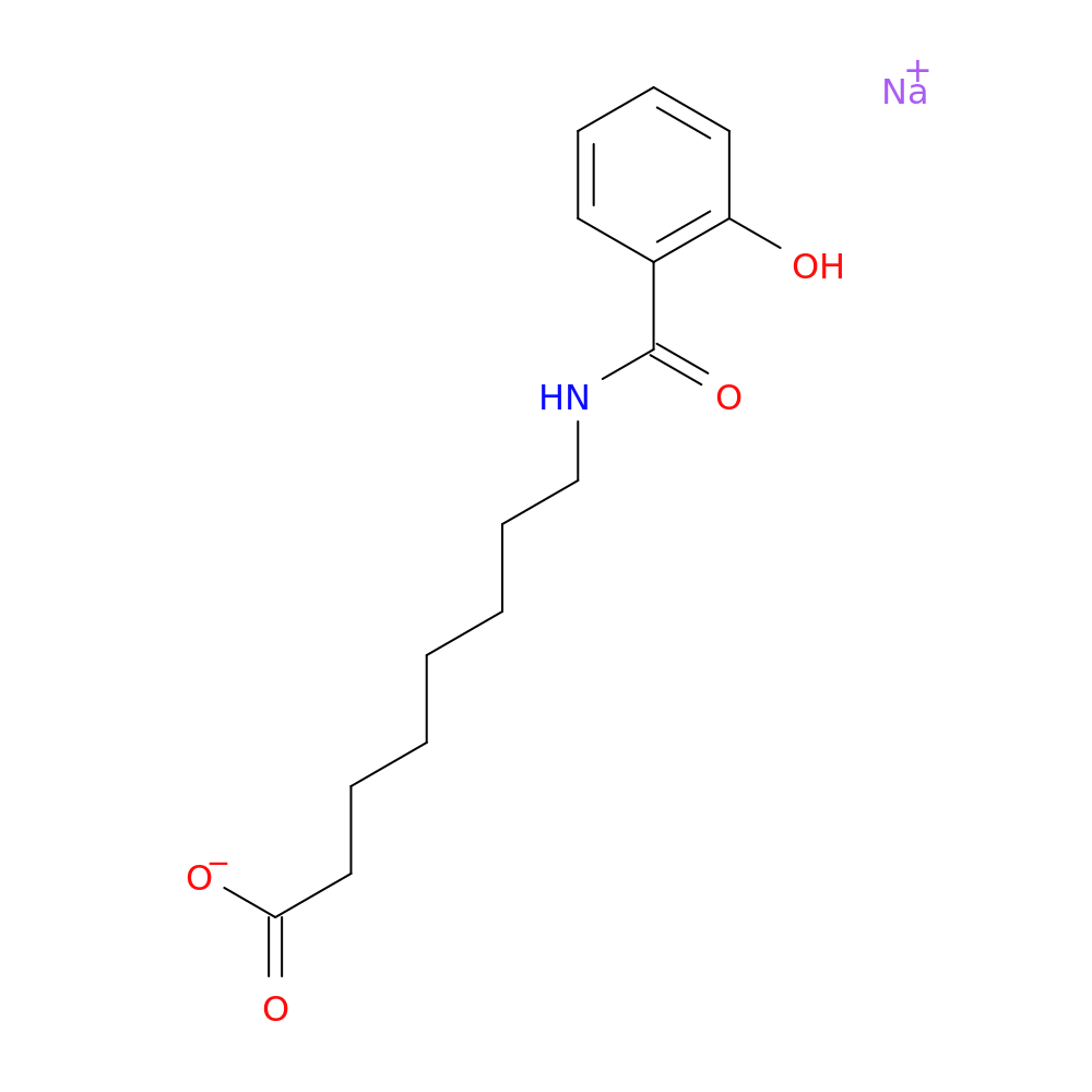 sodium 8-[(2-hydroxybenzoyl)amino]octanoate