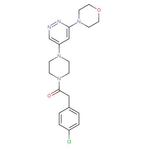 2-(4-chlorophenyl)-1-{4-[6-(morpholin-4-yl)pyridazin-4-yl]piperazin-1-yl}ethan-1-one