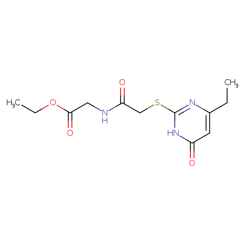 ethyl 2-{2-[(4-ethyl-6-oxo-1,6-dihydropyrimidin-2-yl)sulfanyl]acetamido}acetate