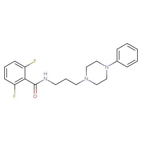 2,6-difluoro-N-[3-(4-phenylpiperazin-1-yl)propyl]benzamide