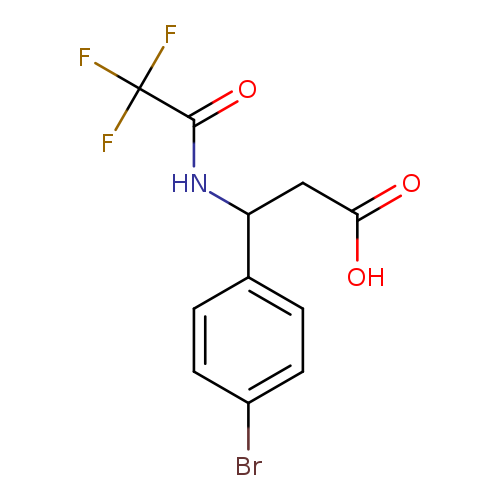 3-(4-bromophenyl)-3-(2,2,2-trifluoroacetamido)propanoic acid