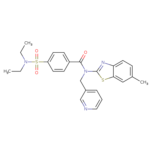 4-(diethylsulfamoyl)-N-(6-methyl-1,3-benzothiazol-2-yl)-N-[(pyridin-3-yl)methyl]benzamide