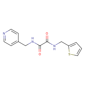 N'-[(pyridin-4-yl)methyl]-N-[(thiophen-2-yl)methyl]ethanediamide