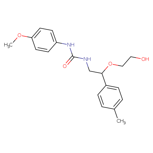 3-[2-(2-hydroxyethoxy)-2-(4-methylphenyl)ethyl]-1-(4-methoxyphenyl)urea