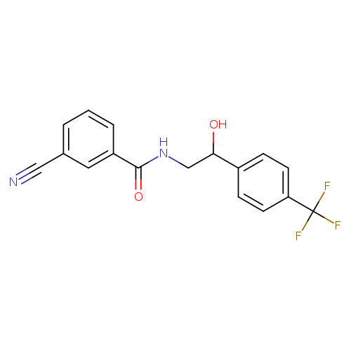 3-cyano-N-{2-hydroxy-2-[4-(trifluoromethyl)phenyl]ethyl}benzamide