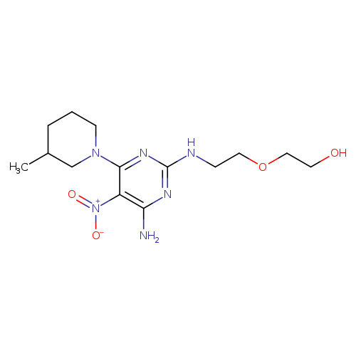 2-(2-{[4-amino-6-(3-methylpiperidin-1-yl)-5-nitropyrimidin-2-yl]amino}ethoxy)ethan-1-ol