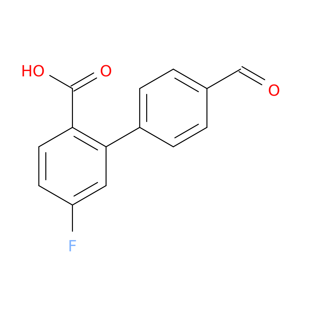 4-Fluoro-2-(4-formylphenyl)benzoic acid