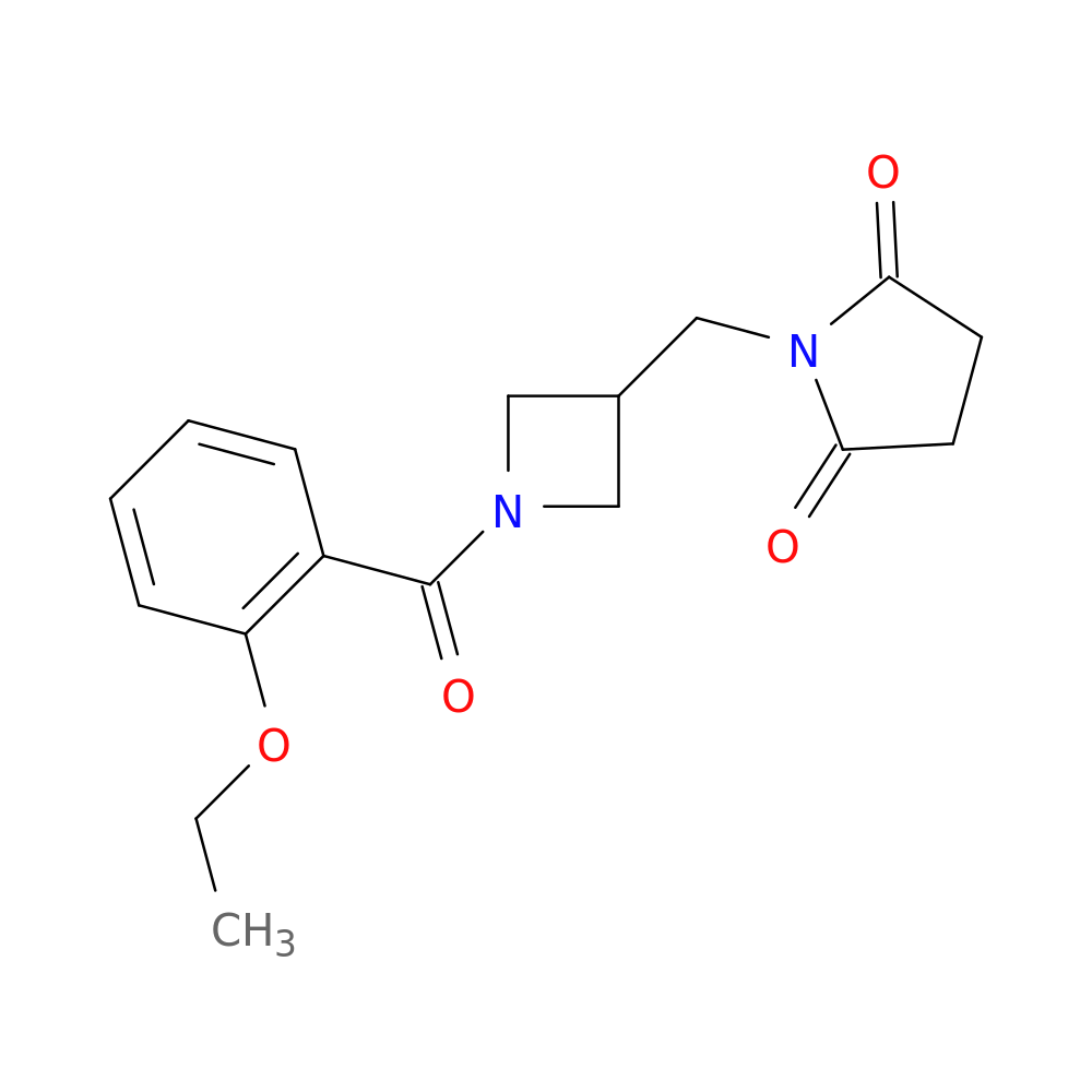 1-{[1-(2-ethoxybenzoyl)azetidin-3-yl]methyl}pyrrolidine-2,5-dione