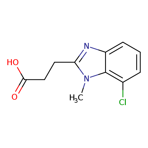 3-(7-chloro-1-methyl-1H-benzo[d]imidazol-2-yl)propanoic acid