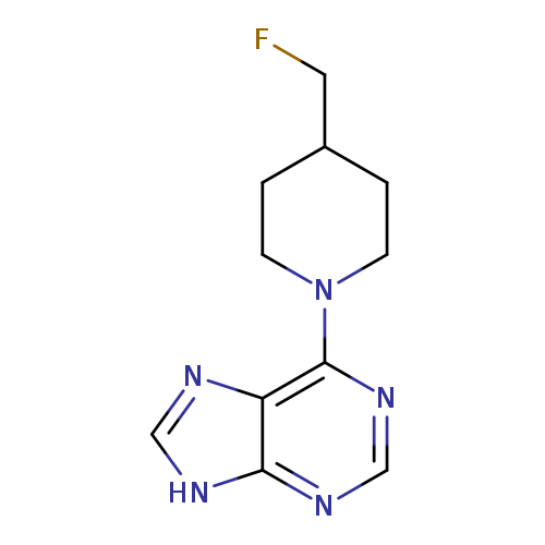6-[4-(fluoromethyl)piperidin-1-yl]-9H-purine