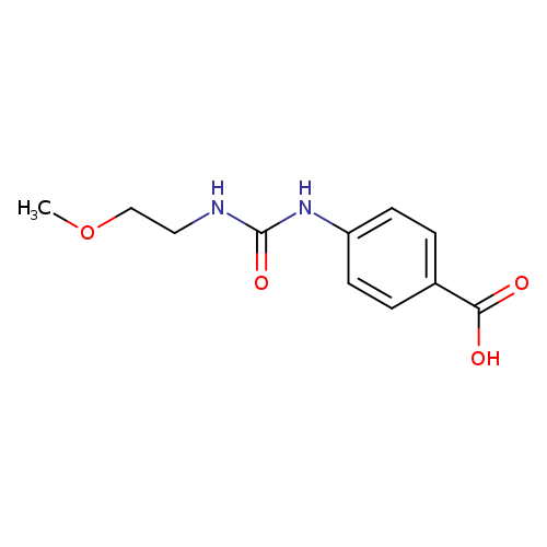 4-(2-Methoxyethylcarbamoylamino)benzoic acid