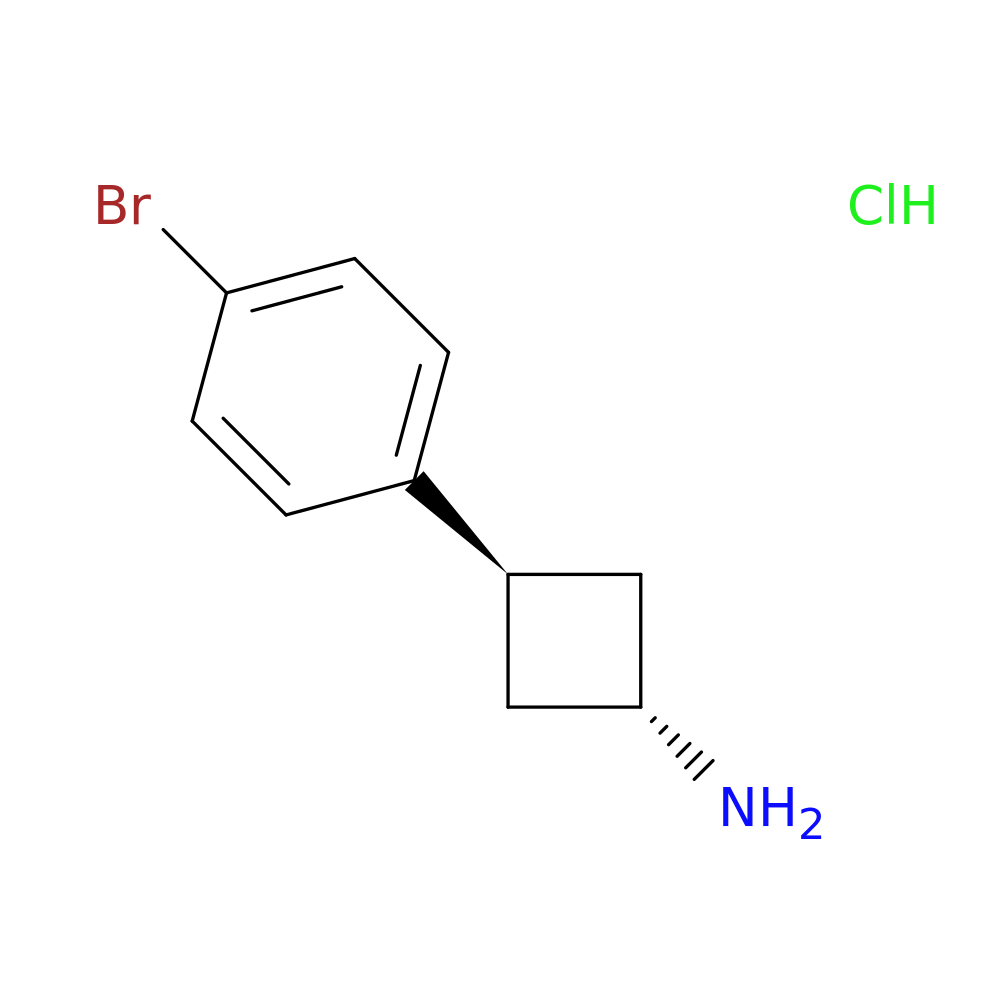 Trans-3-(4-bromophenyl)cyclobutanamine hydrochloride