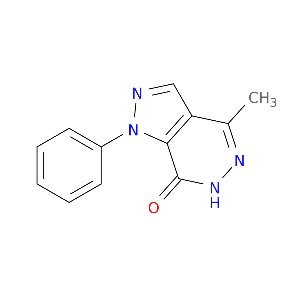 4-Methyl-1-phenyl-1,6-dihydro-7H-pyrazolo[3,4-d]pyridazin-7-one