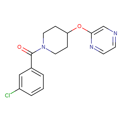 2-{[1-(3-chlorobenzoyl)piperidin-4-yl]oxy}pyrazine