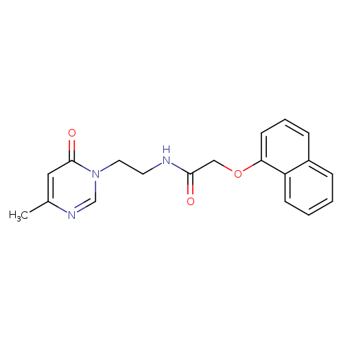 N-[2-(4-methyl-6-oxo-1,6-dihydropyrimidin-1-yl)ethyl]-2-(naphthalen-1-yloxy)acetamide