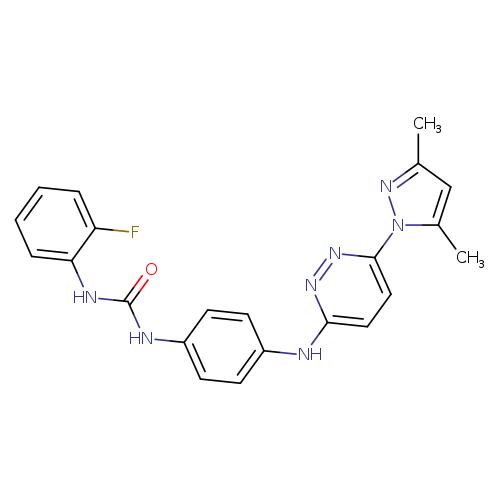 1-(4-{[6-(3,5-dimethyl-1H-pyrazol-1-yl)pyridazin-3-yl]amino}phenyl)-3-(2-fluorophenyl)urea