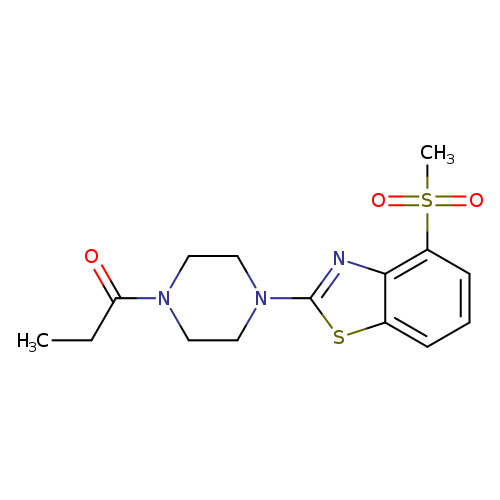 1-[4-(4-methanesulfonyl-1,3-benzothiazol-2-yl)piperazin-1-yl]propan-1-one