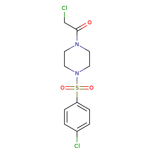 2-chloro-1-[4-(4-chlorobenzenesulfonyl)piperazin-1-yl]ethan-1-one