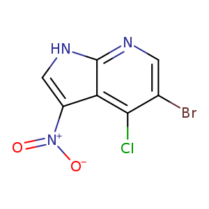1H-Pyrrolo[2,3-b]pyridine, 5-bromo-4-chloro-3-nitro-