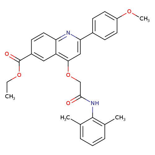 ethyl 4-{[(2,6-dimethylphenyl)carbamoyl]methoxy}-2-(4-methoxyphenyl)quinoline-6-carboxylate