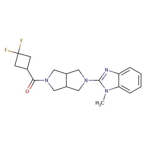 2-[5-(3,3-difluorocyclobutanecarbonyl)-octahydropyrrolo[3,4-c]pyrrol-2-yl]-1-methyl-1H-1,3-benzodiazole