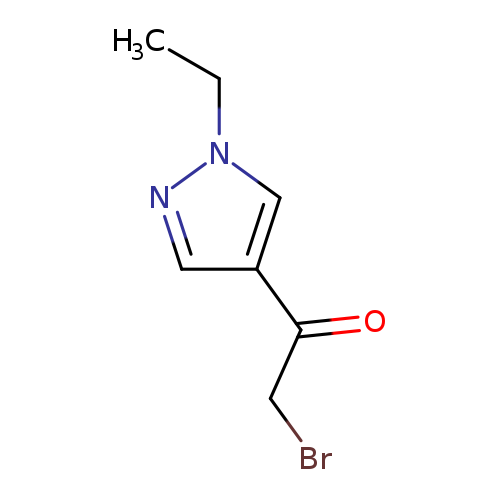 2-bromo-1-(1-ethyl-1H-pyrazol-4-yl)ethan-1-one