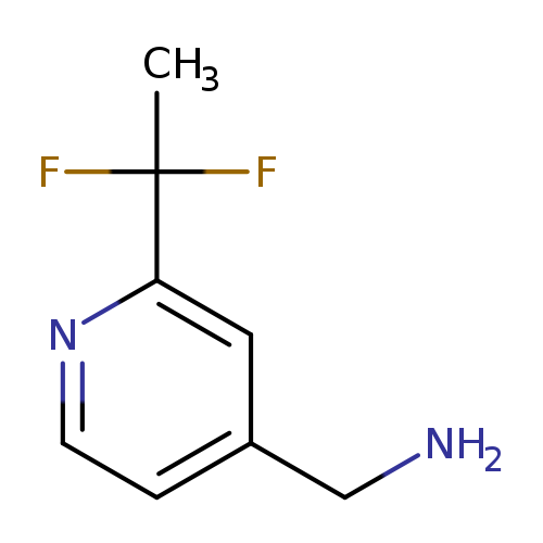 [2-(1,1-difluoroethyl)pyridin-4-yl]methanamine
