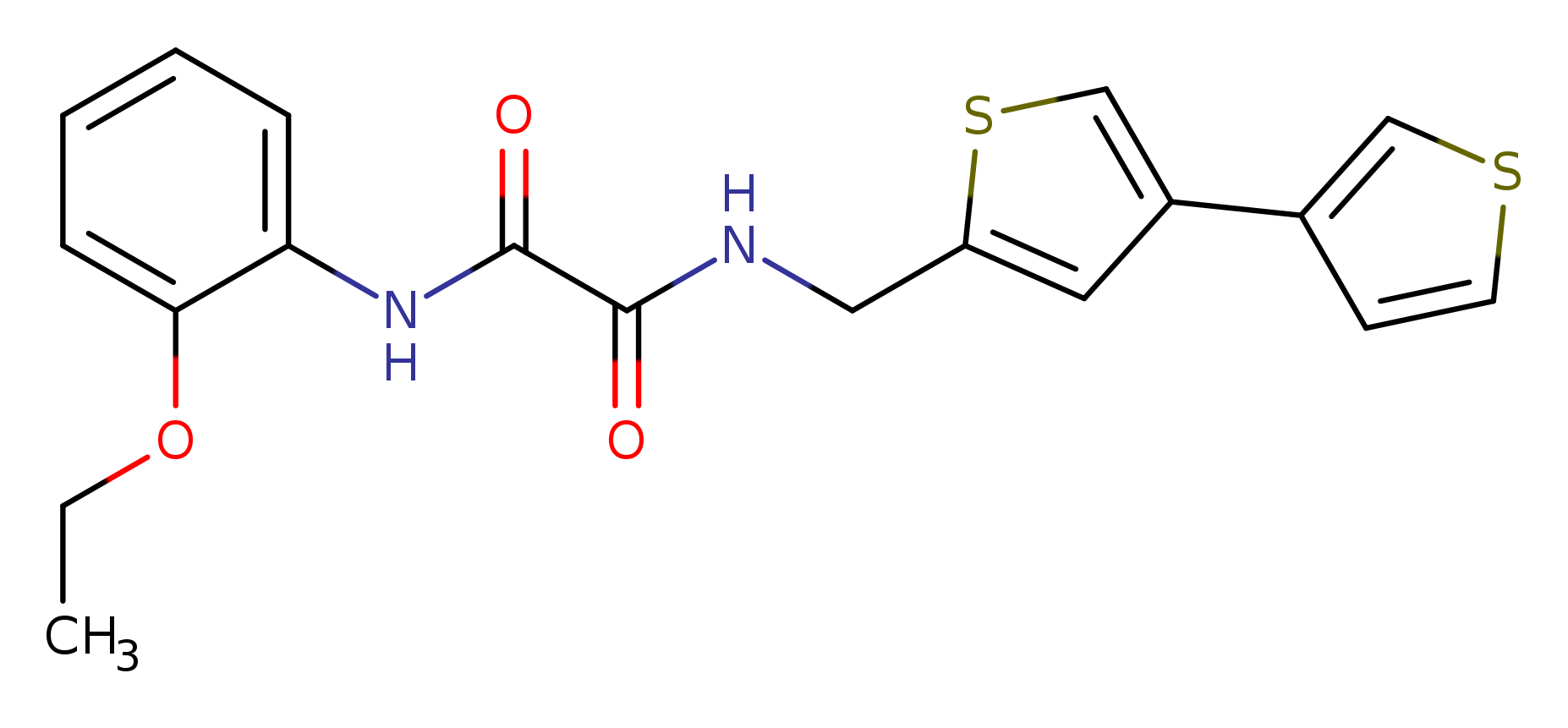 N-({[3,3'-bithiophene]-5-yl}methyl)-N'-(2-ethoxyphenyl)ethanediamide